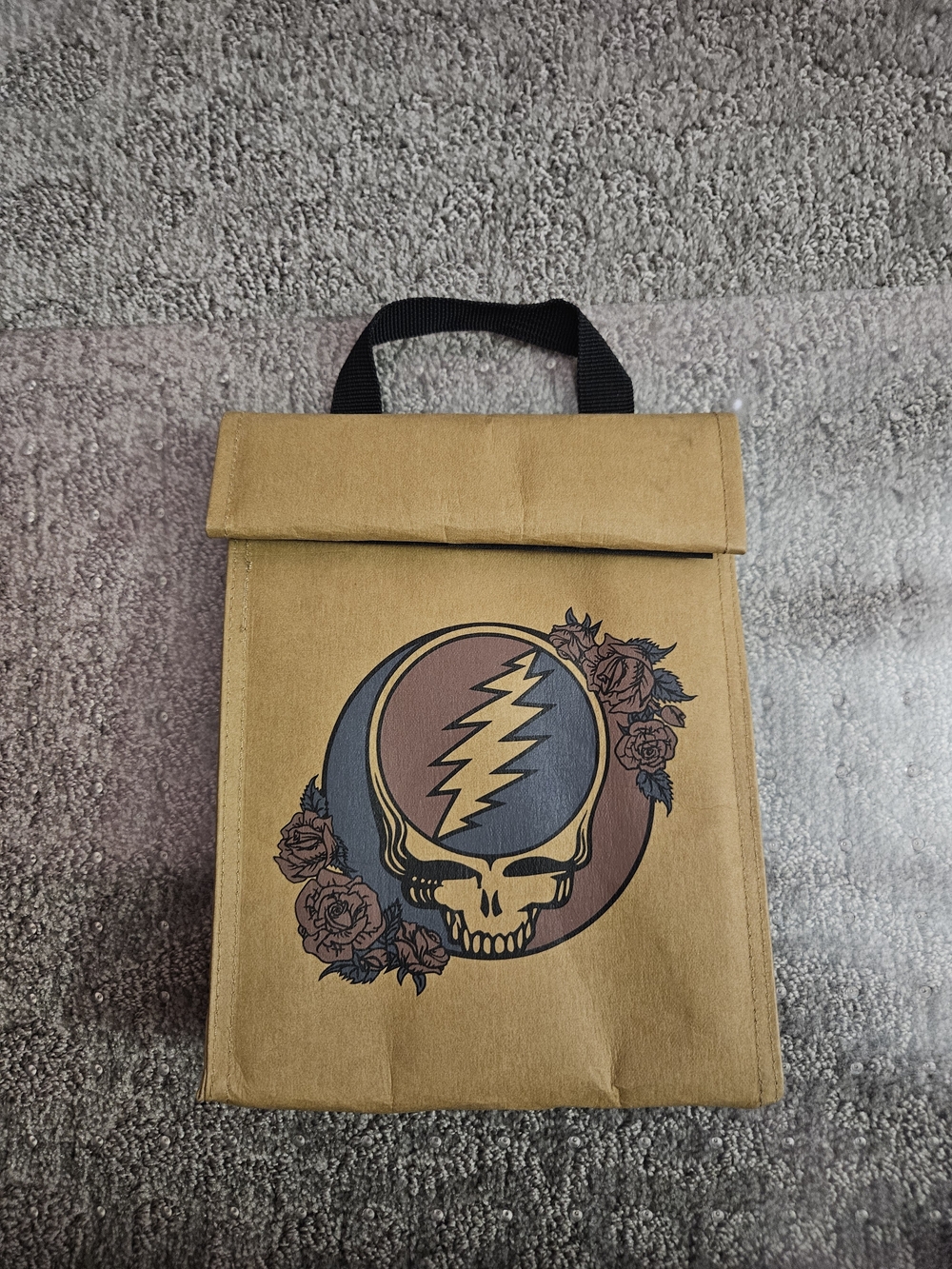 Grateful Dead "Steal Your Face" roll-top lunch bag